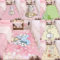 MINISO Chiikawa Cute Floor Mat Playful Bedroom Carpet Soft Living Room Rug Kawaii Home Decor Pink Aesthetic Gaming Chair Mat
