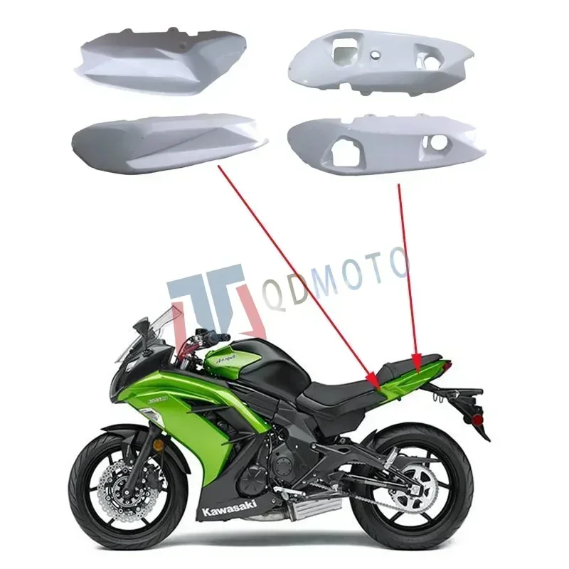 For Kawasaki Ninja 650R EX 650 ER-6F 2012-2016 Motorcycle Accessories Unpainted Rear Tail Side Cover ABS Injection Fairing