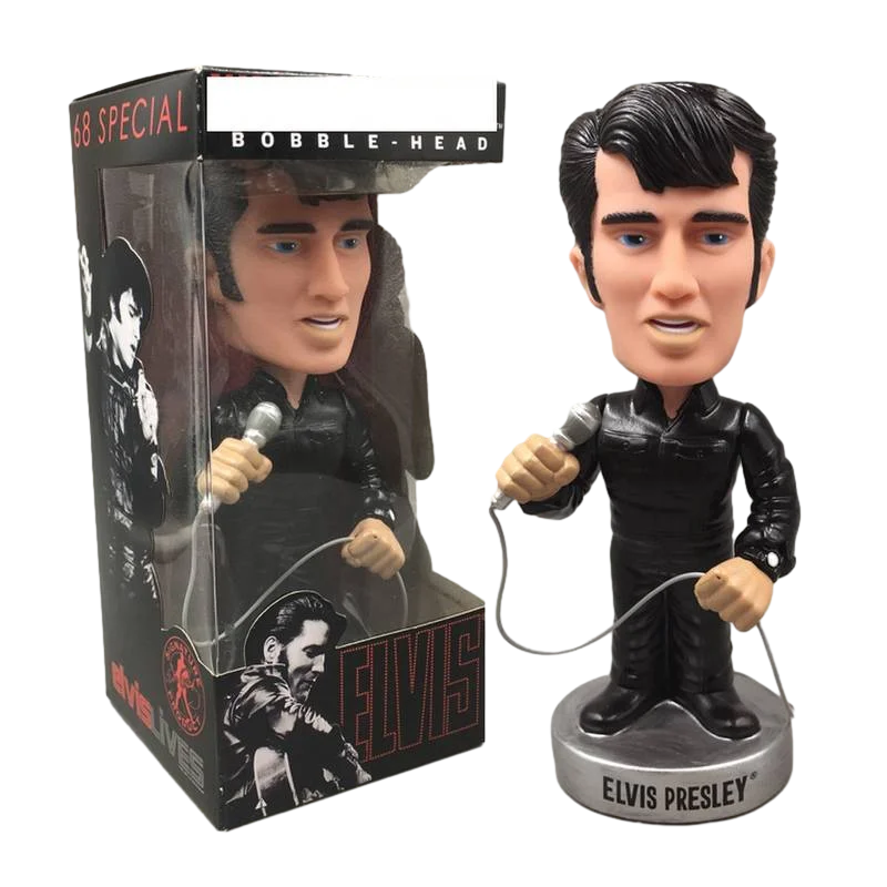 Nodding Elvis Shake Head Dolls Dashboard Car Decoration Accessories Auto Bobble Head Toy for Automoibles Car-styling