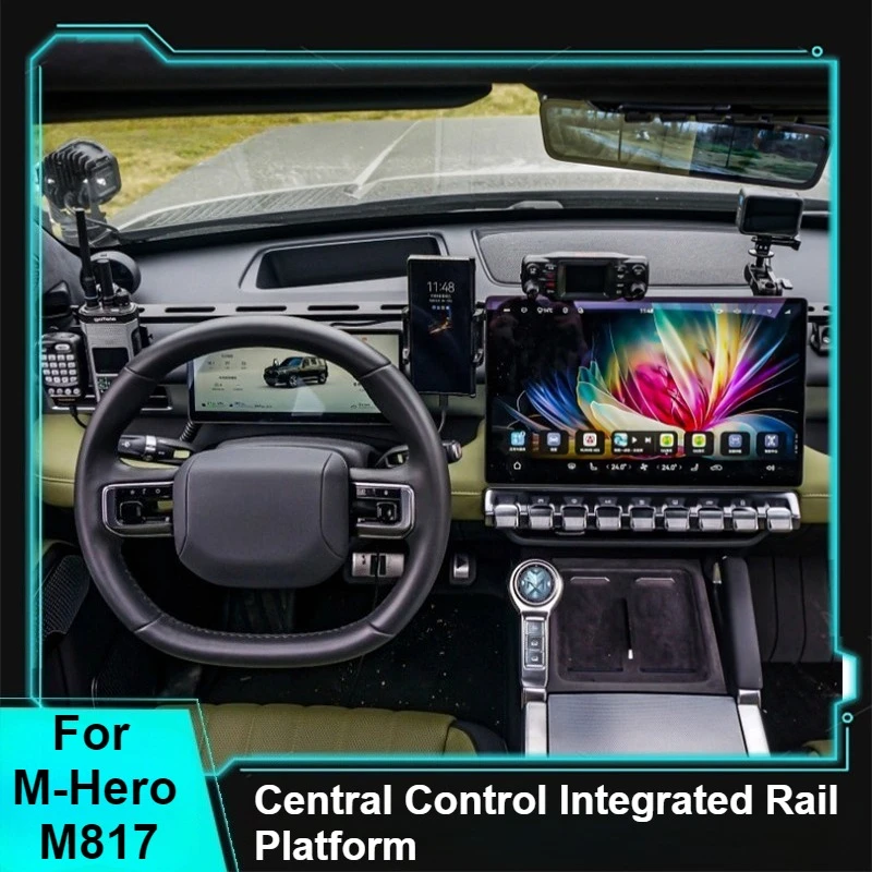 

For Dongfeng MHERO M-Hero M817 2025 Dashboard Center Console Integrated Rail Phone Camera Radio Mount Accessories