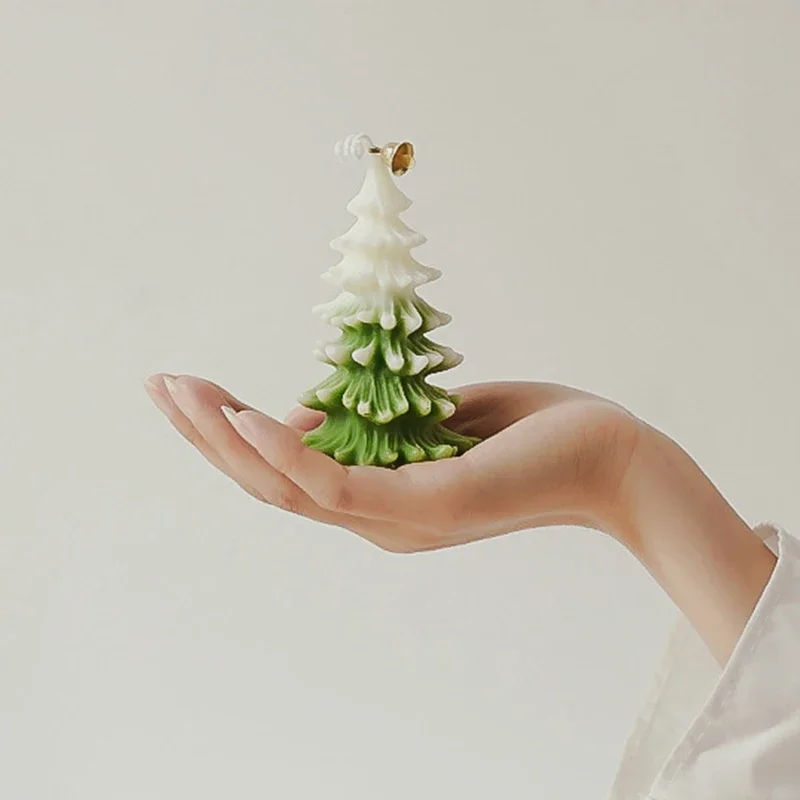 شجرة عيد الميلاد على شكل شمعة اليدوية العطر الأرز عيد الميلاد حفلة المنزل الجدول الديكور جو لوازم 9.4 سنتيمتر