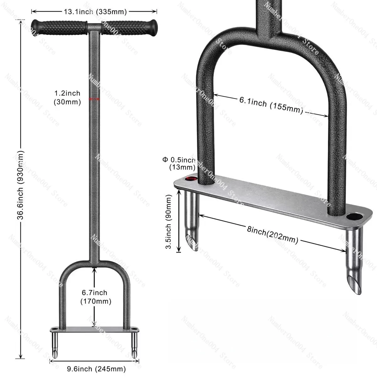 Lawn Aerator Soil Turner Soil Looser Lawn Ventilation