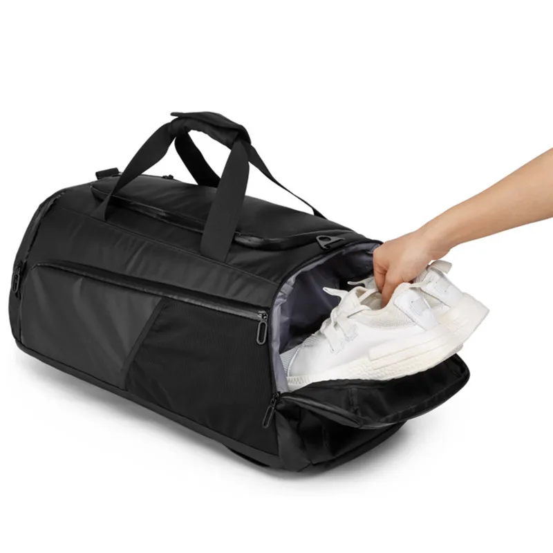 Men Gym Bag Large Capacity Training Fitness Workout Sports Bag Backpack Dry Wet Yoga Bags Business Travel Bag With Shoes Pouch