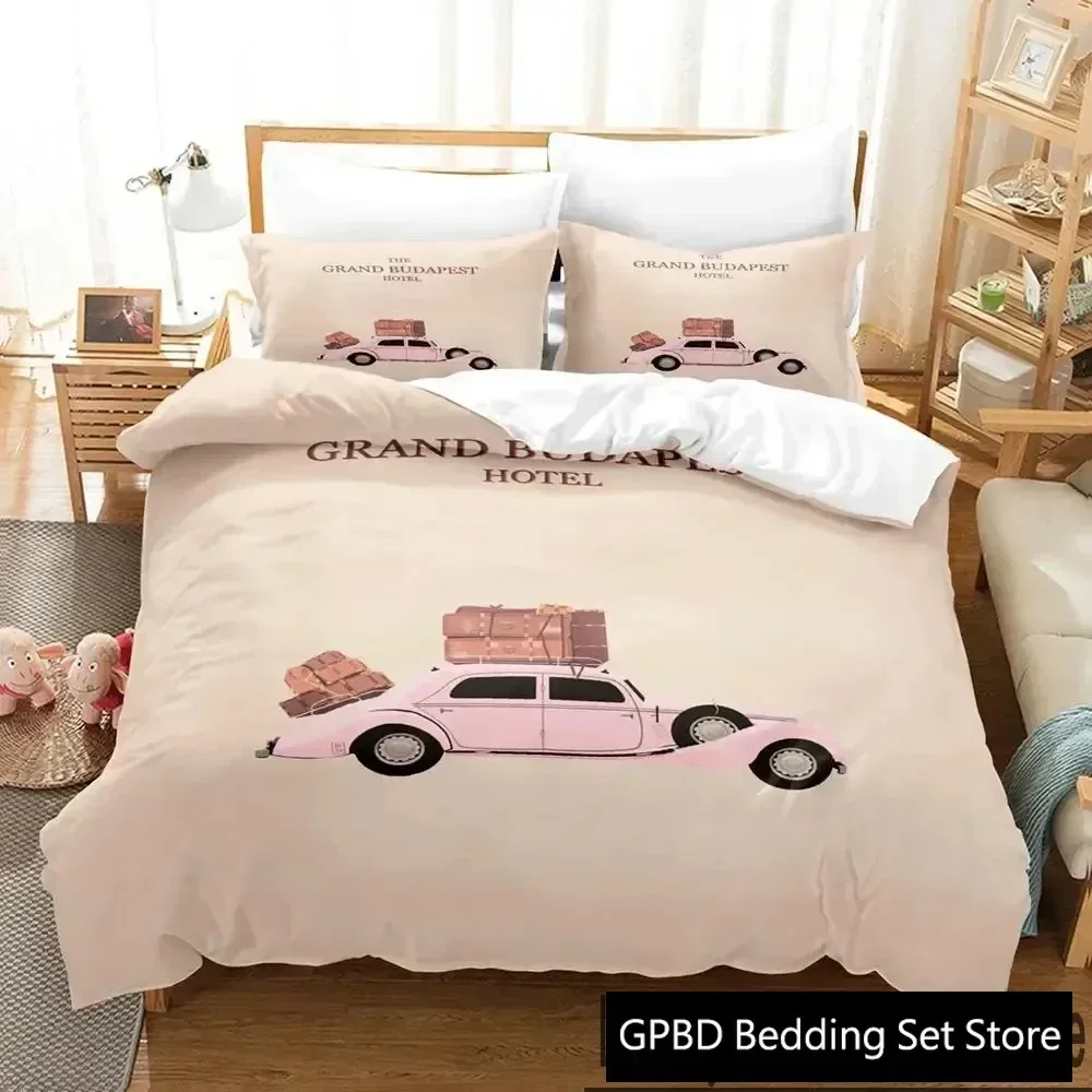 3D Print Grand Budapest Hotel Movie Bedding Set Duvet Cover Bed Set Quilt Cover Pillowcase Comforter king Queen Size Boys Adult