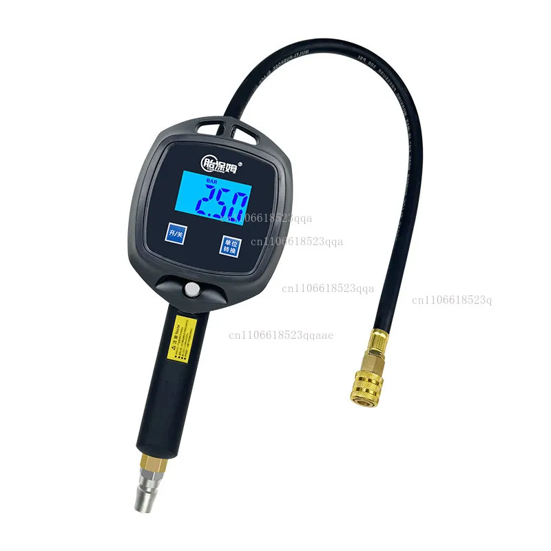 

High-precision tire pressure meter, automobile tire inflation barometer, digital display, large-screen air gun pressure