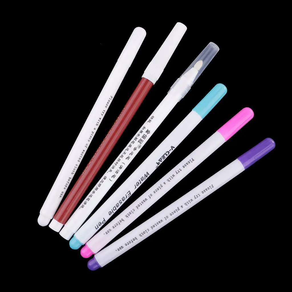 Disappearing Ink Fabric Marker Auto Vanishing Pen Erasable Pen for Textile Sewing and Clothing Alterations