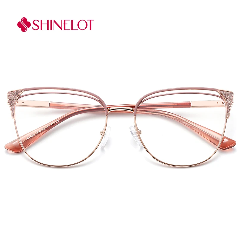 

81676 Innovative Craft Women Optical Glasses Cat Eye Prescription Eyeglasses Frame Radiation Protection Eyewear Meaningful Gifts