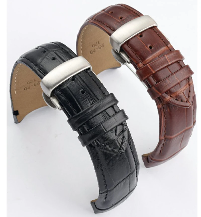 Genuine Leather Watch Band For Tissot 1853 COUTURIER T035 T035407A T035617 627 T035439 Men Curved Strap 22mm 23mm 24mm Bracelet