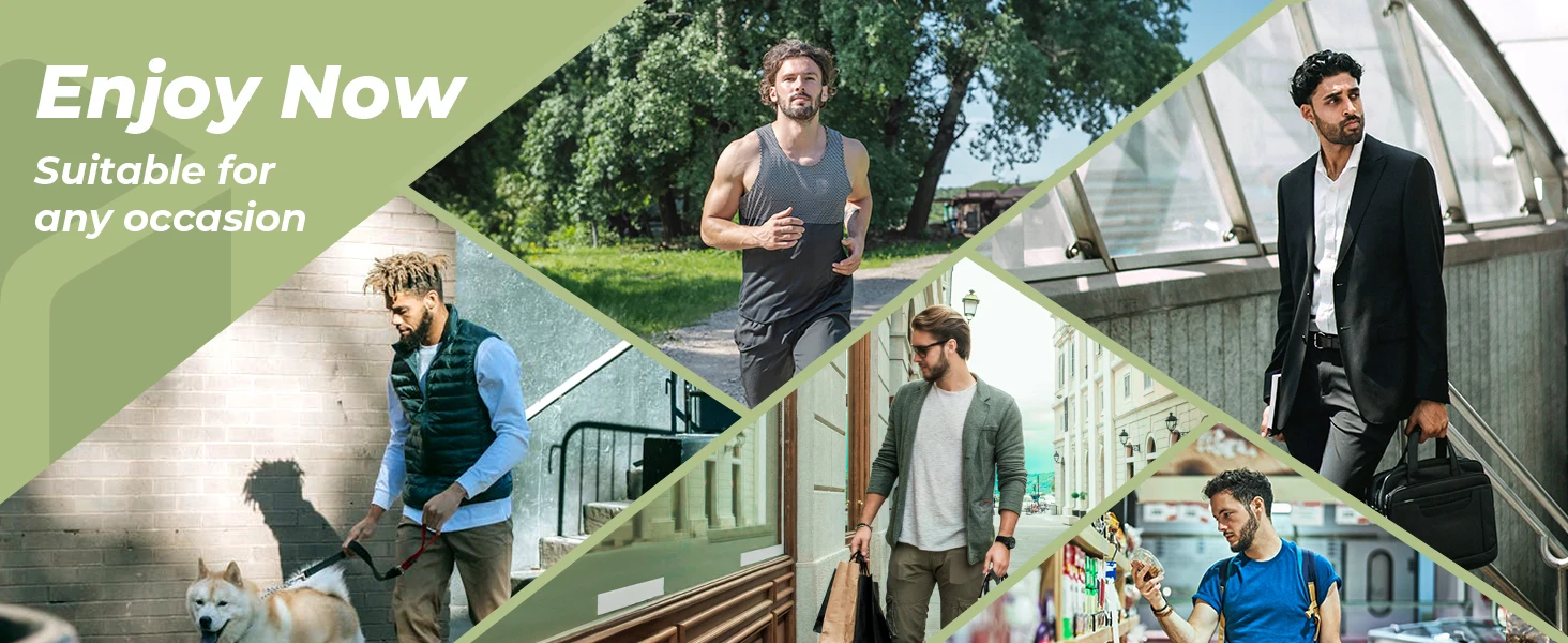 FitVille Herren-Slip-On-Sneaker mit breiter Passform, leichte, atmungsaktive Lauf- und Walkingschuhe, hochelastische Sportschuhe für breite Füße – Detail 5