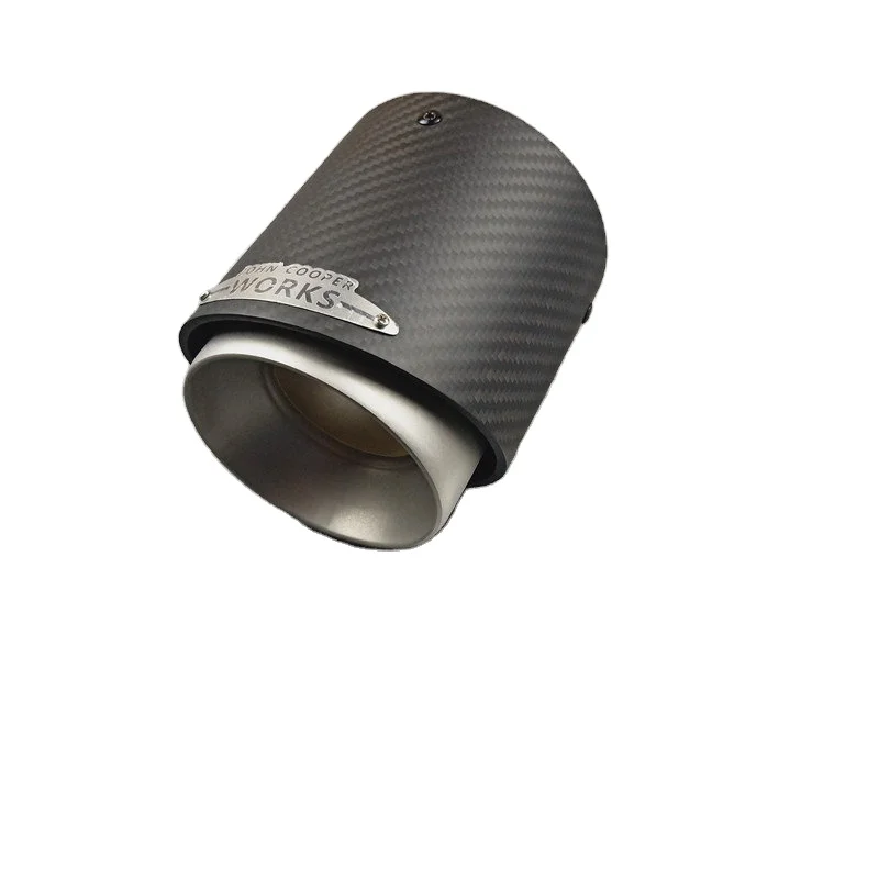 1 piece Carbon fiber Exhaust tip For MI-NI Coo-per S R55 R56 R57 R58 R59 R60 R61 F54 F56 F57 F60 JCW Muffler Tailpipe