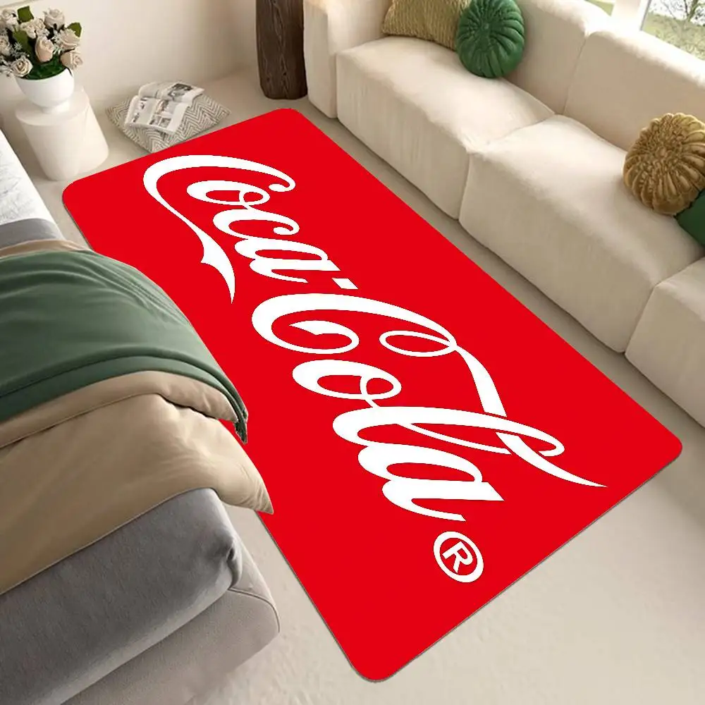 C-Coca C-Cola Entrance Door Mat Nordic Style Bedroom Living Room Doormat Home Balcony Anti-Slip Modern Home Decor