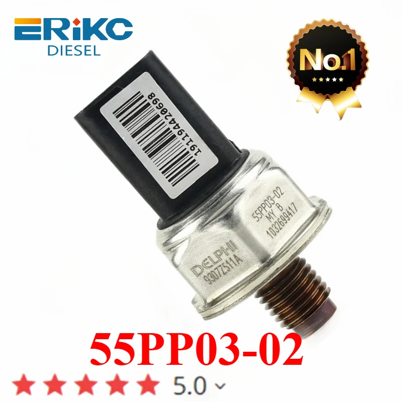 55PP03-02 9307Z511A Fuel Rail Pressure Regulator Sensor For Delphi Ssangyong Kyron 2.0 Xdi For J-aguar X-TYPE 2.0 2.2 TDCI