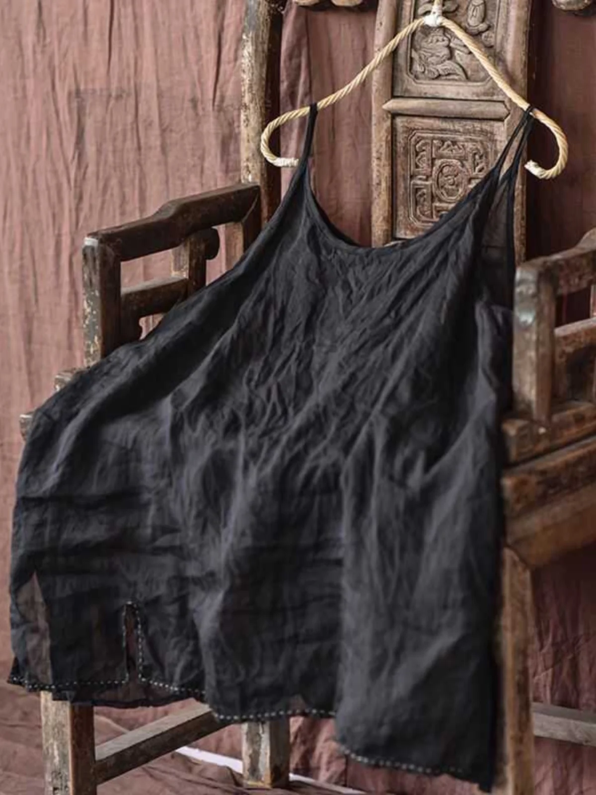 

Летний женский винтажный свободный хлопково-льняной жилет Csole средней длины, внутренняя одежда, хлопково-льняной жилет, верхняя одежда, майка