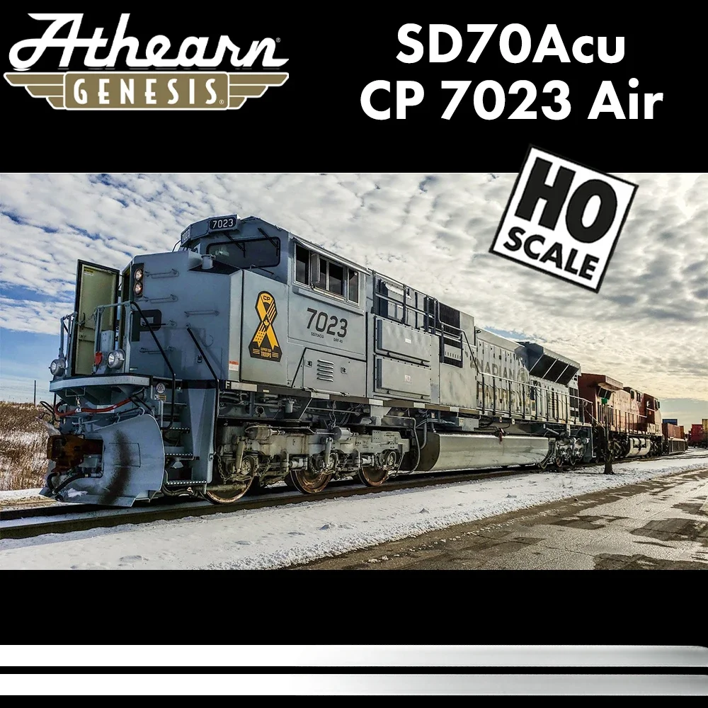 Athearn HO 1/87 Train Model SD70ACU CP 7023 7020 Air Force Grey DCC Train Model Diesel Locomotive Railcar Toy