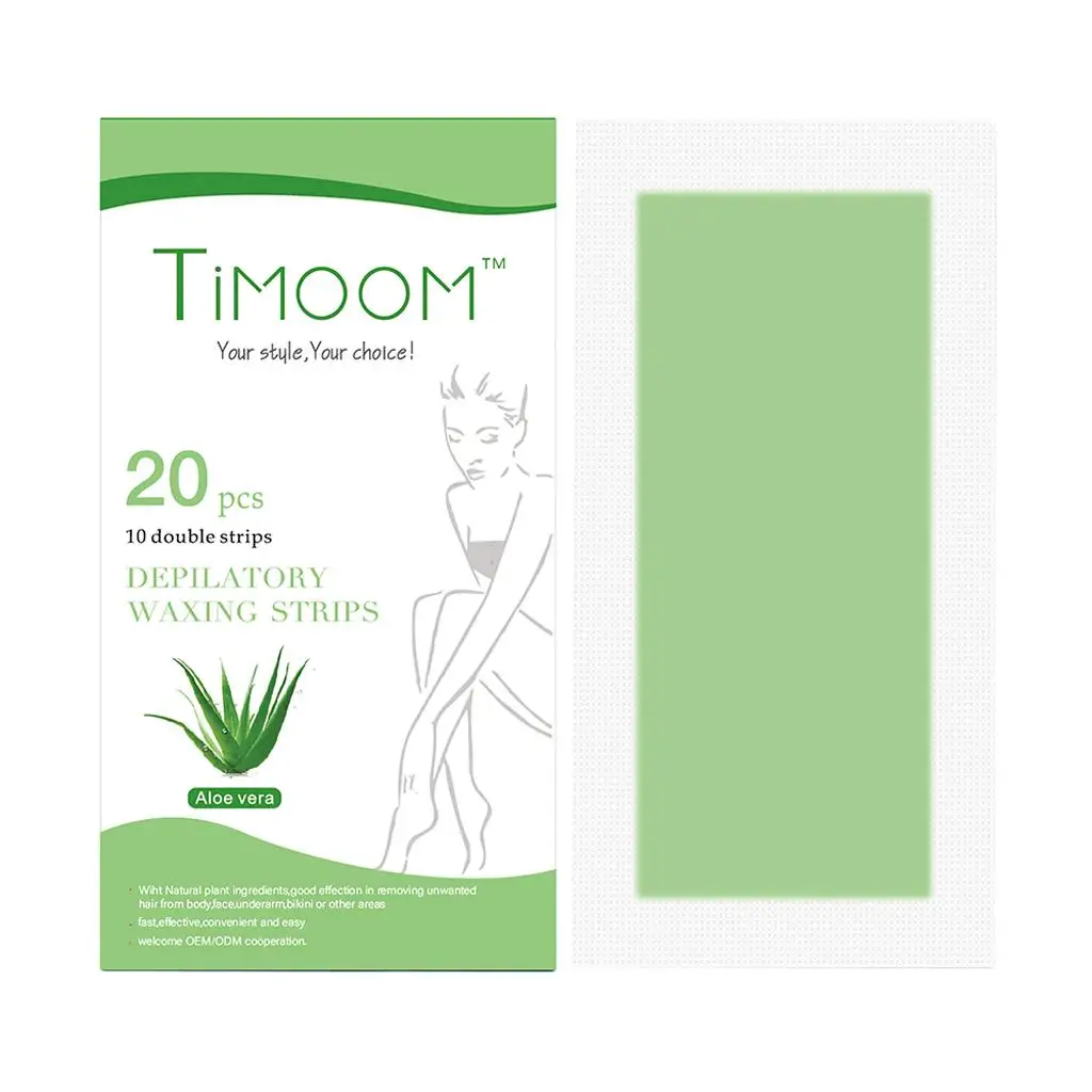 Wax Strips Face and Body Hair Removal Natural Rosin Cloth Cold Easy Peel for Arms Legs Bikini