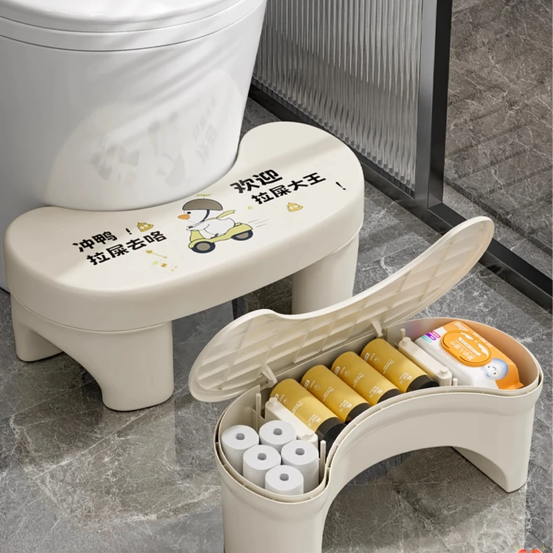 

Скандинавский табурет для унитаза, бытовой утолщенный табурет для унитаза, подставка для ног для взрослых и детей, табурет для унитаза, аксессуары для ванной комнаты