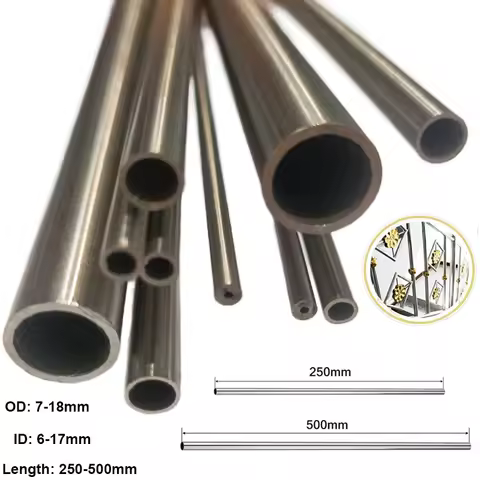 10pcs~1pcs 304 Stainless Steel Round Capillary Seamless Straight Tube 4x2mm 8x6mm 13x11mm 14x12mm 10x8mm 16x14mm 250mm/500mm