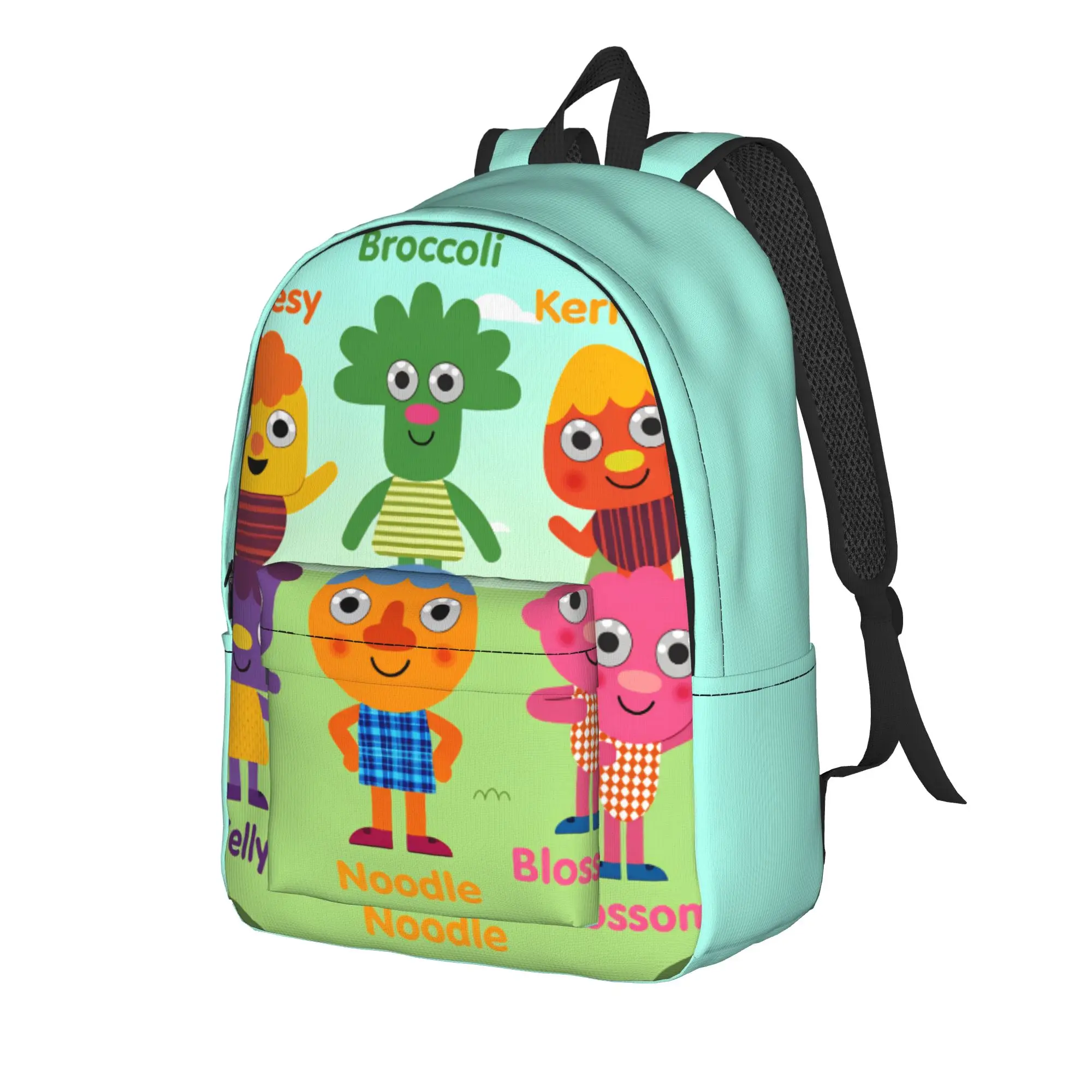 Noodle & Pals Micro Backpack Super Simple Unisex Polyester Daily Backpacks Soft Kawaii High School Bags Rucksack