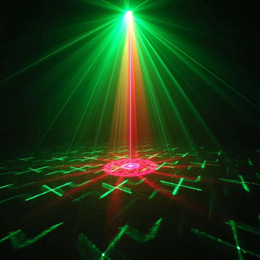 MINI RedGreen Laser Projector 32 Patterns Family Party Disco Light DJ Dance Bar Christmas Car Atmosphere Stage Effect Lamp R15N8