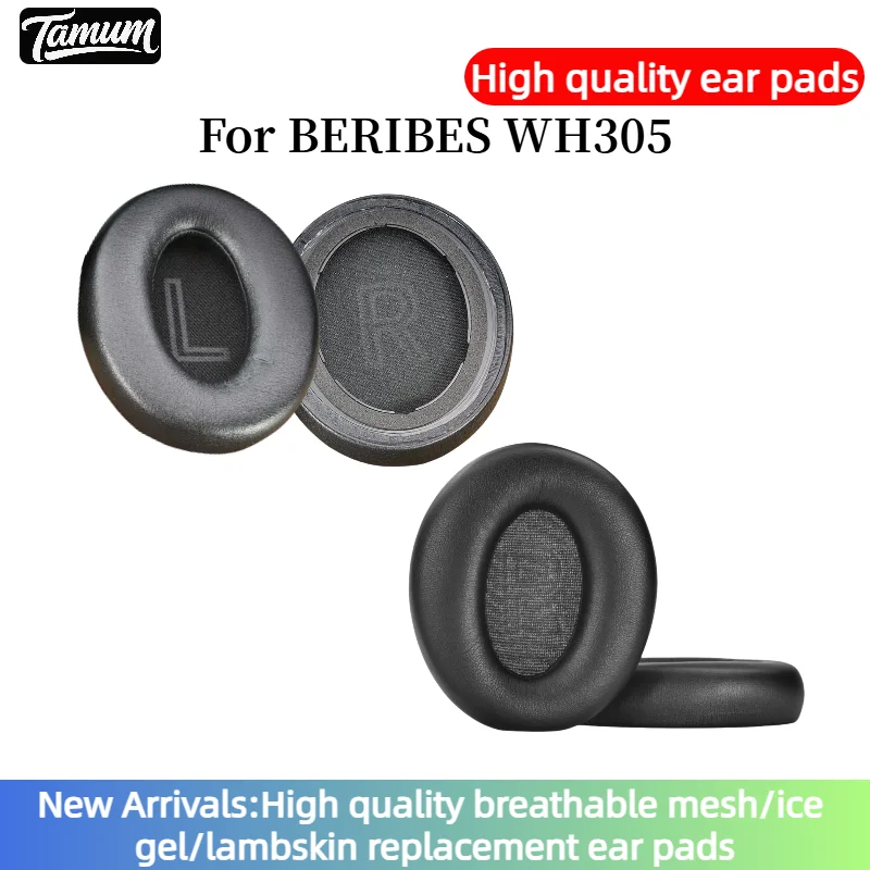 

TAMUM 1 Pair Replacement memory foam Ear Pads With buckle Pillow Cushion Cover For BERIBES WH305 Headset