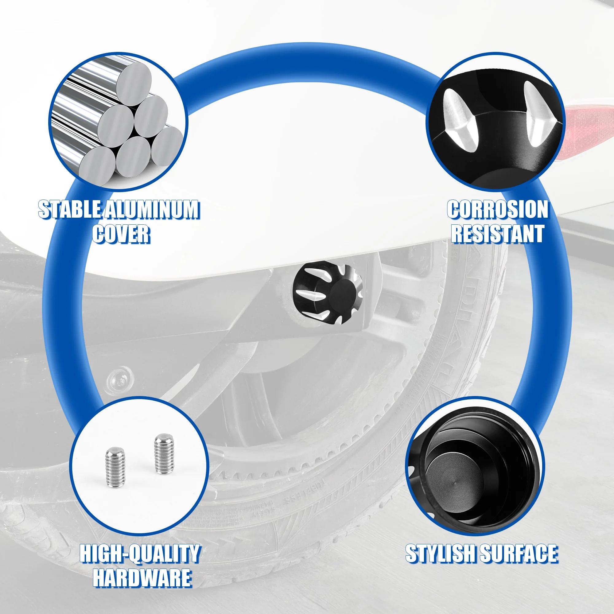 Aluminum Rear Axle Nut Covers for Can-Am Spyder - Compatible with RT, F3, GS, RS, ST Models (2008-Present) - view 4
