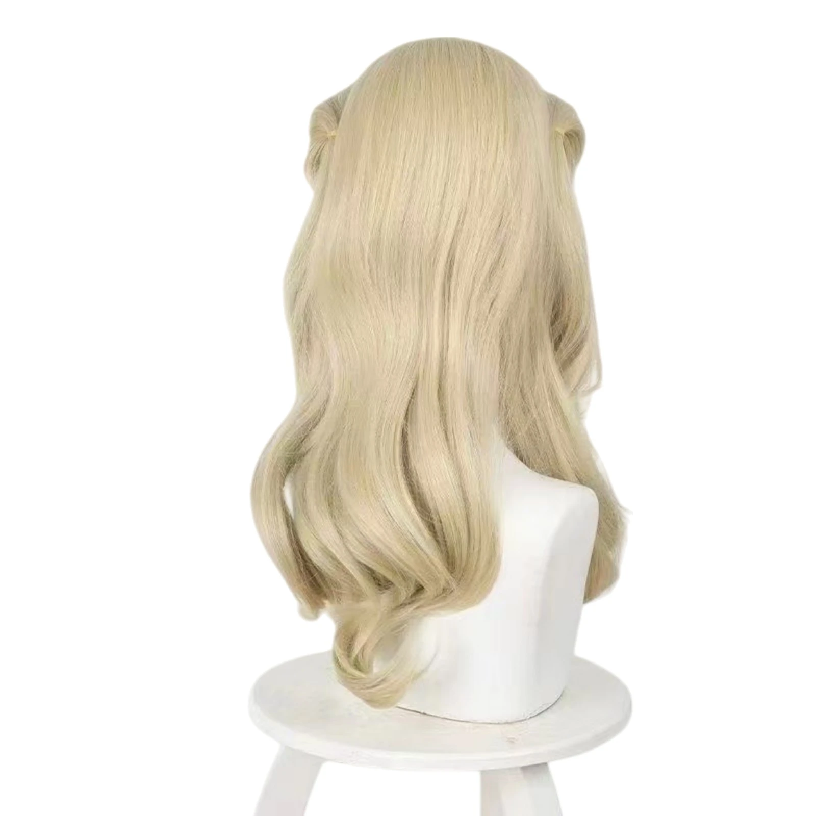 Wicked Glinda Cosplay Wig Women Golden Curls Long Hair Heat Resistant Wig Cosplay Costumes Accessory Prop Halloween Party