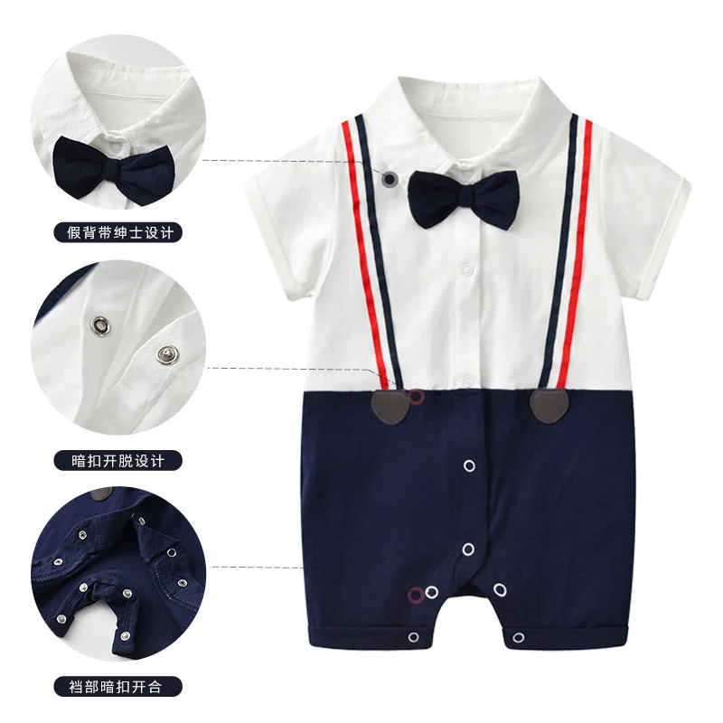 

A Newborn Baby Clothes Summer Short Sleeve Rompers Infant Boys Girls Cotton Toddler Thin Pajaodysuit For Newborns Dropshipping