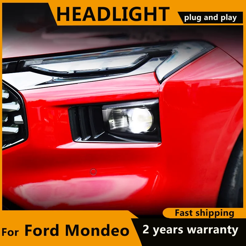 

FULL LED Headlights For Ford Fusion 2022 2023 Mondeo LED Head Lamps LED Dual Projector DRL Daytime Running Lights Replacement