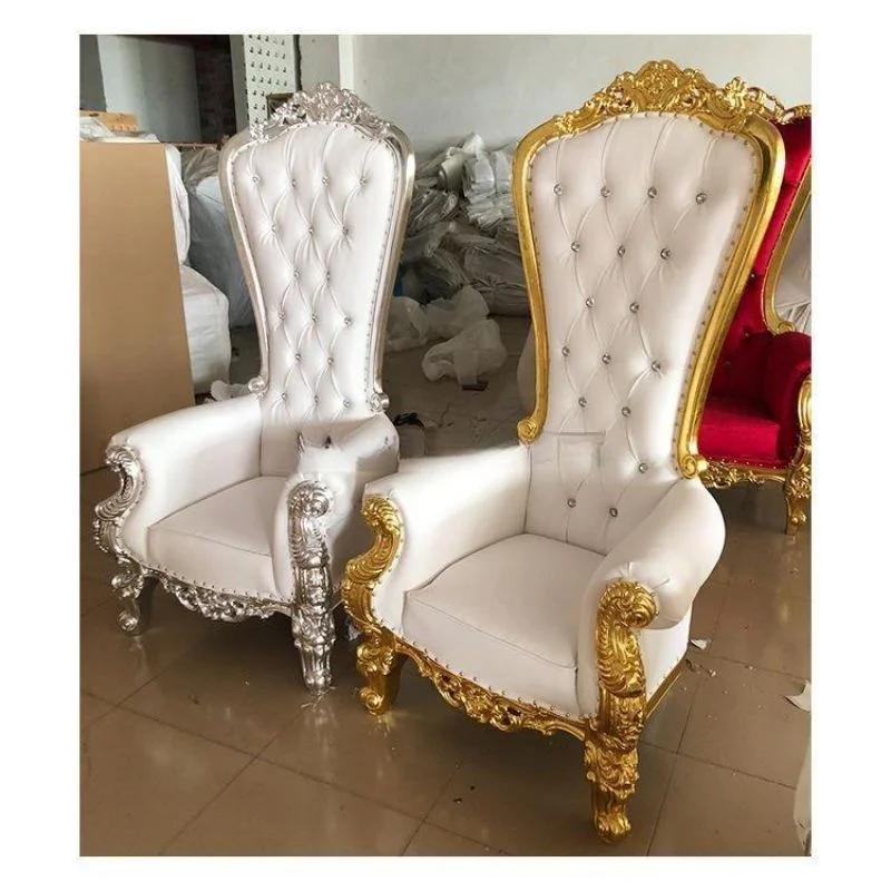 Cheap Wedding Gold Royal King Throne Chair For Queen Wholesale