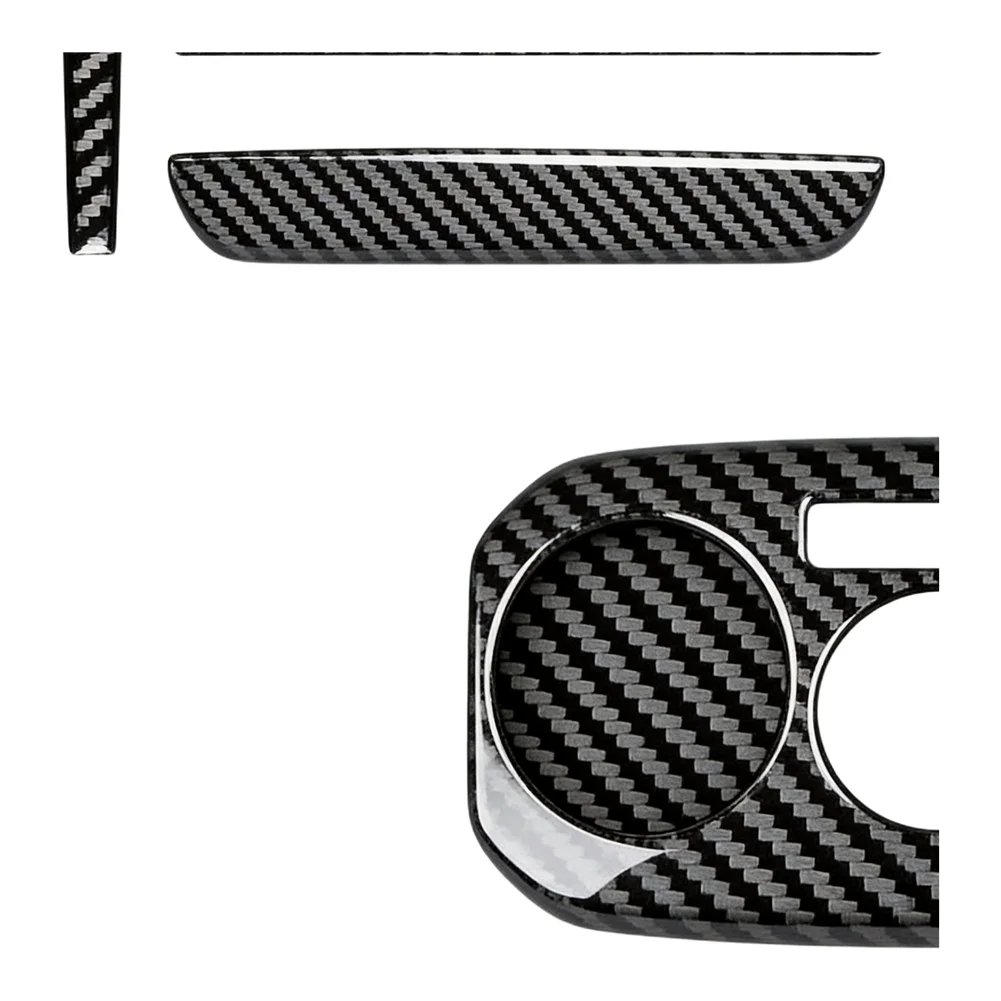 Interior Panel Kit Carbon Fiber Cover Carbon Fiber Material Epoxy Coating Finish Tape Attached Backing Car Interior Decoration