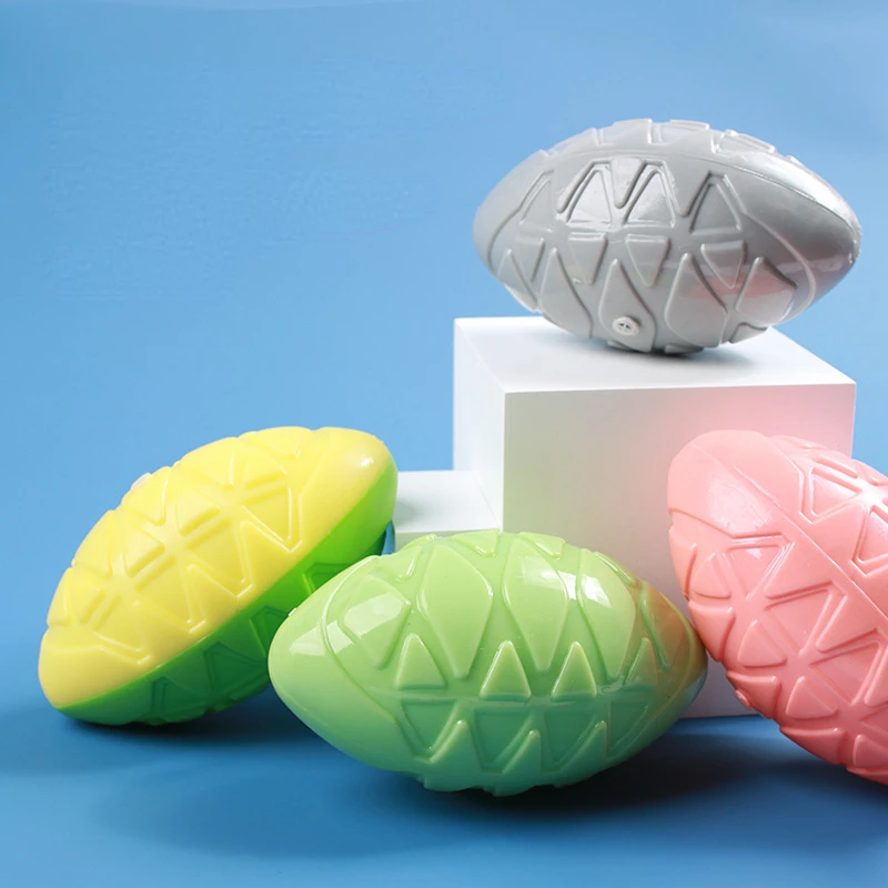 Rugby Sounding Pet Toys Wear-resistant and Bite-resistant Dog Toys Cleaning Entertainment Interactive Dog Toys Pet Products