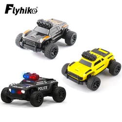 Wyścigi Turbo 1:76 C81 C82 zdalnie sterowana ciężarówka samochód Mini pełny proporcjonalny Monster Truck z fajnymi światłami górski samochodzik