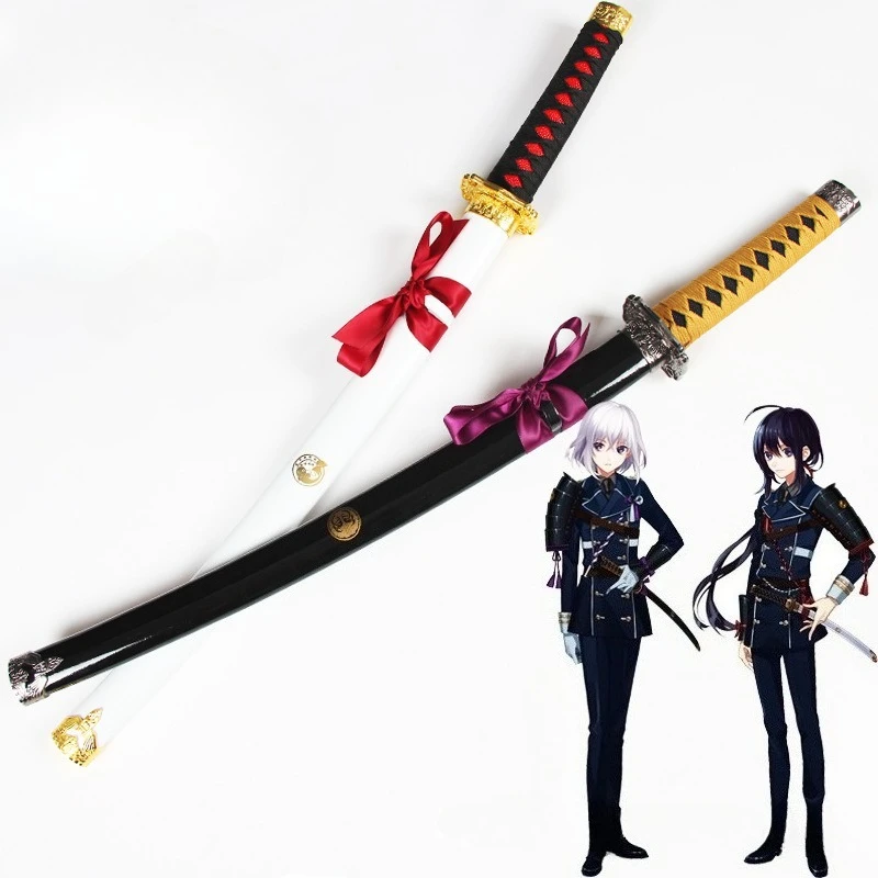 78cm/30.71in Cosplay Sword Catfish Tail Fujiro Wooden With Sheath Anime Peripherals Model Props Medieval Collectible Crafts Toy