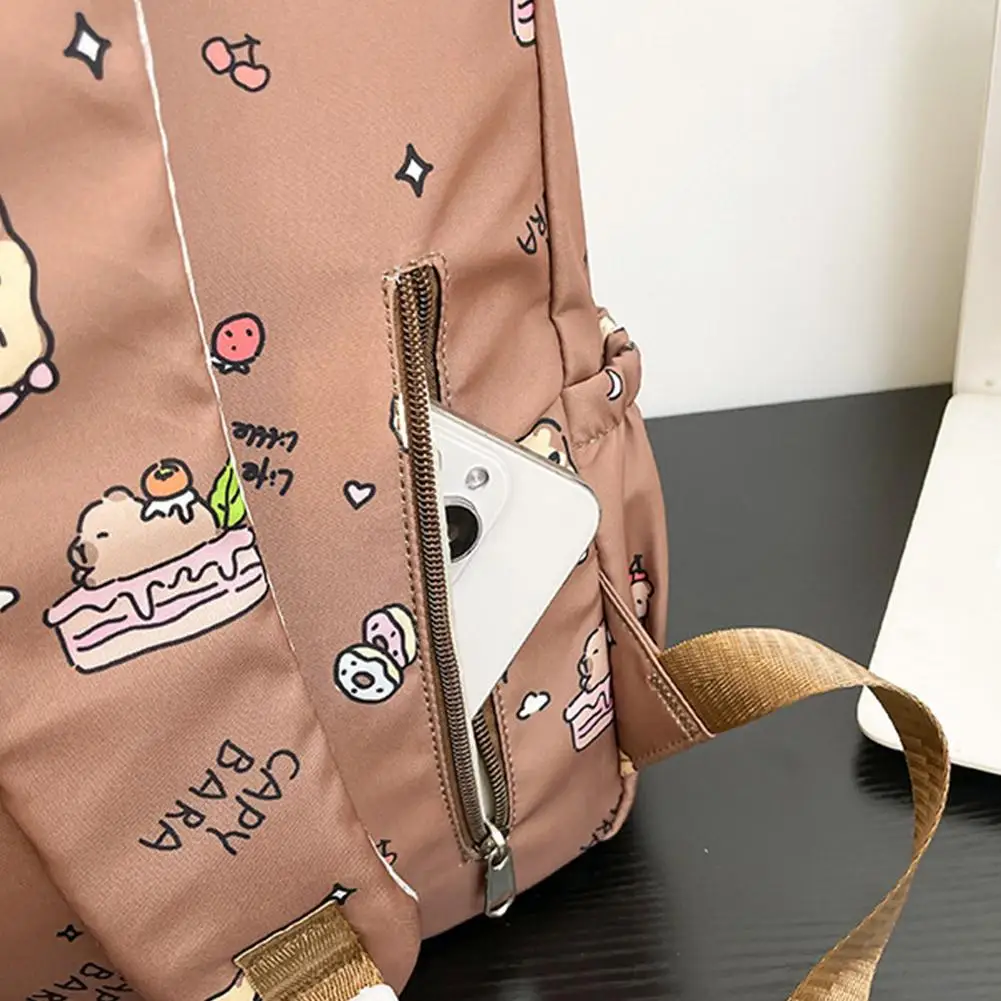 حقيبة ظهر للأطفال على شكل حيوانات لرياض الأطفال - حقيبة مدرسية خفيفة الوزن ذات سعة كبيرة، حقيبة كتب لطيفة للجنسين بتصميم كابيبارا