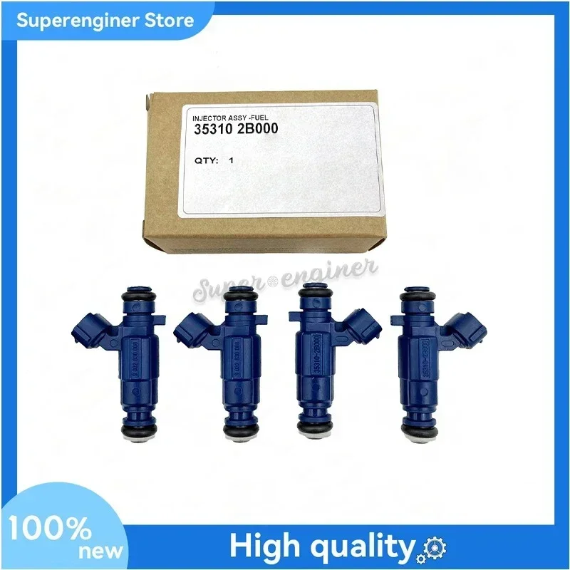 4 Pcs Fuel Injector 35310-2B000  for Kia Hyundai  1.4L 1.6L 0280157174 G4FA G4FG G4FC 353102B000