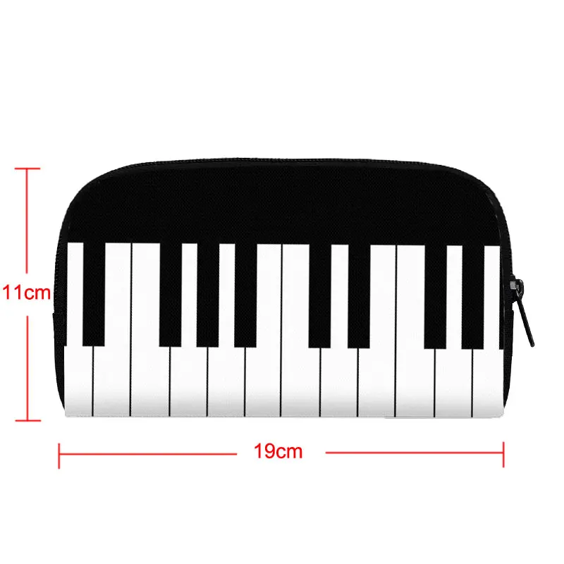 Watercolor Painting Musical Note Pattern Wallet Piano Keyboard Card Key Holder Coin Money Purse Lipsticks Bag Long Wallets