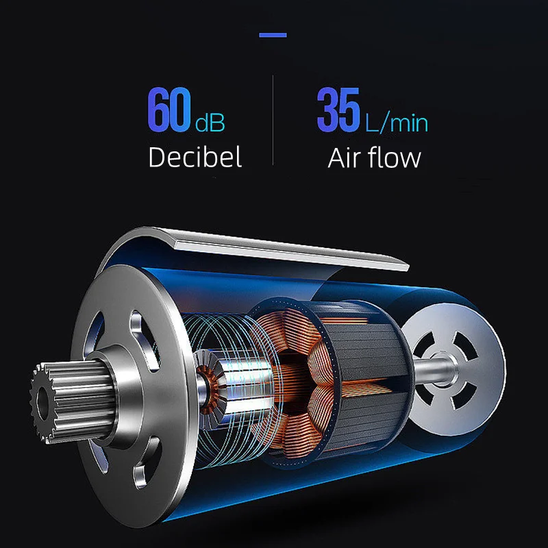 Автомобильный пылесос 2 в 1, ручной мини-пылесос с беспроводной зарядкой и встроенным батарейчиком