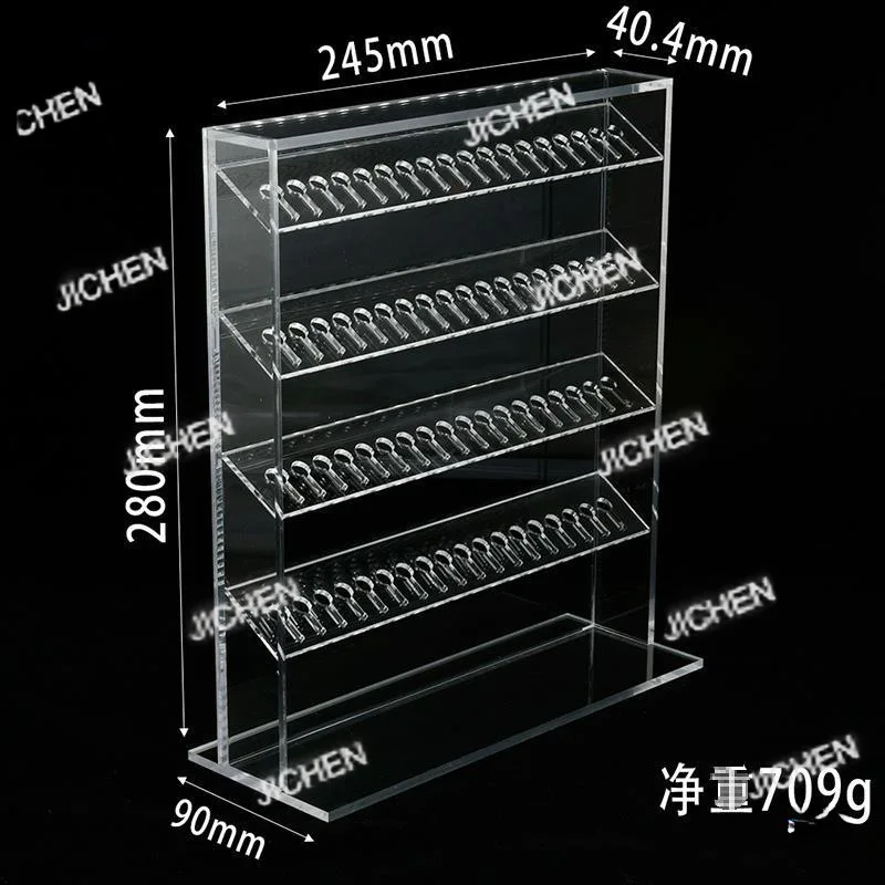 

72-Hole 4-layer transparent acrylic display board, tongue studs, navel nails, nipple rings and other multi-purpose display stand