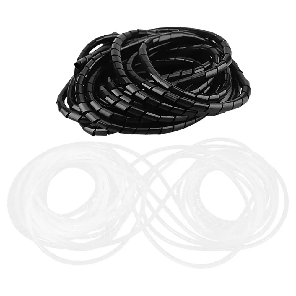 

2PCS Spiral Cable Wraps Wire Storage Protective Cover Insulated Organizer Tubing Cord Sleeve Charging Protector Flexible Design