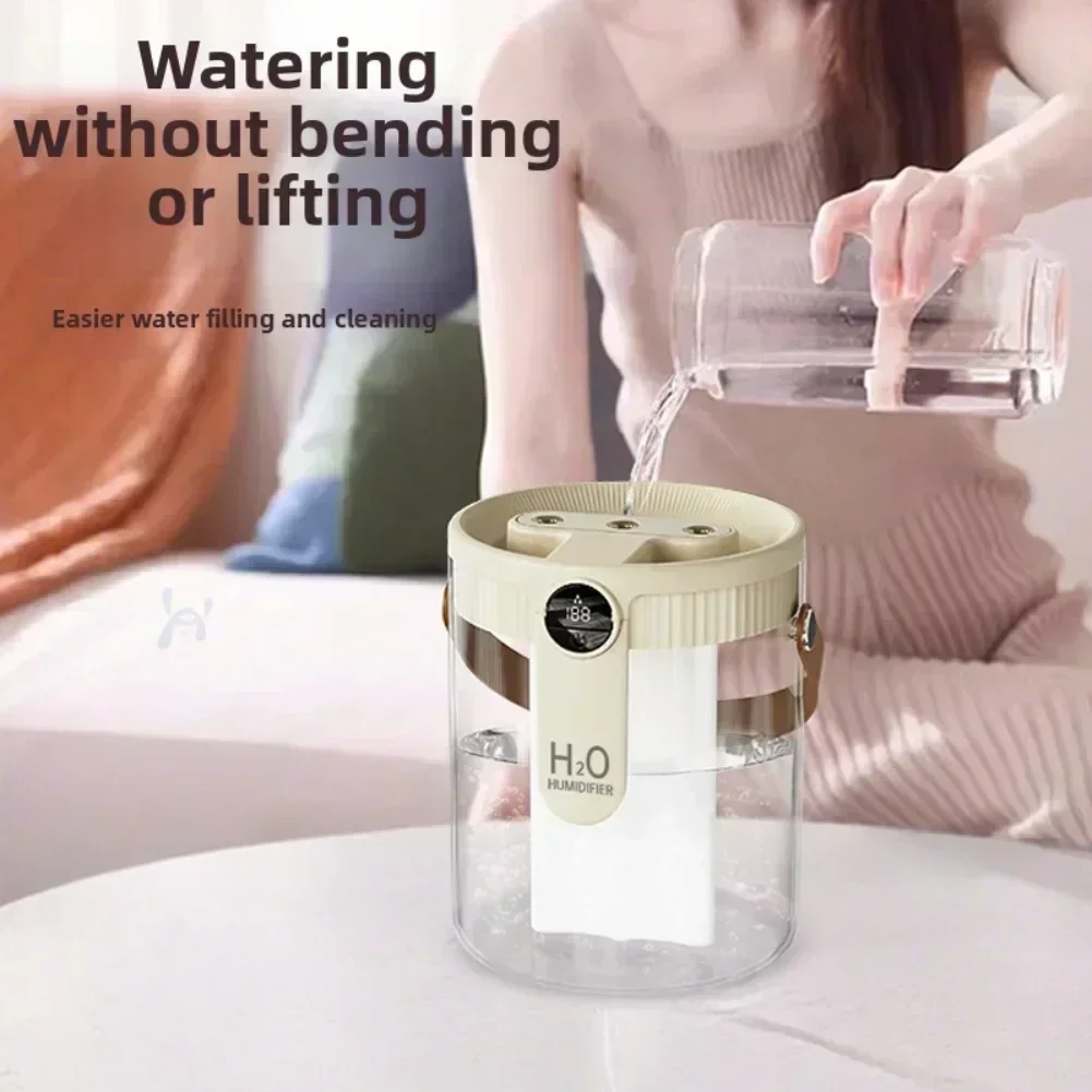 

1 Pc 1.5L Wireless Portable Humidifier With Three Adjustable Sprays For Quiet And Efficient Moisture Output In Small Spaces