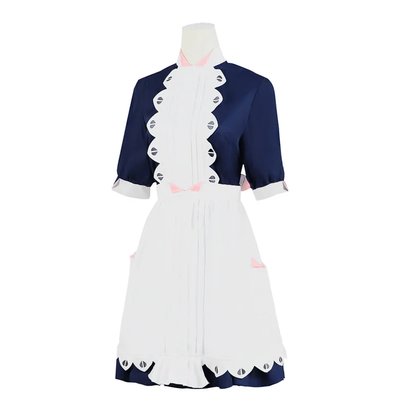 Anime Schatten Haus Emilico Cosplay Kostüm Perücke Kleid Dienst mädchen Rollenspiel Uniform Lolita Halloween Weihnachten Karneval kompletten Satz