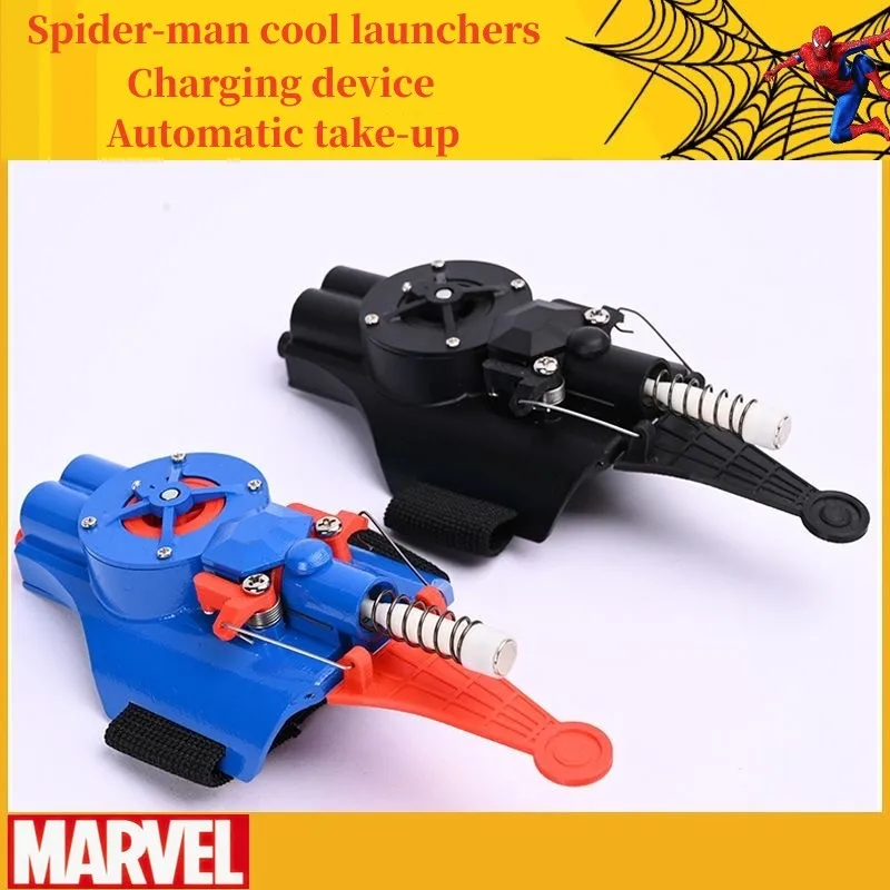 Ml Legends Fully Automatic Peripheral Spiderman Web Shooters Spider Silk Launcher Rope Device Toy Cosplay Props Christmas Gifts