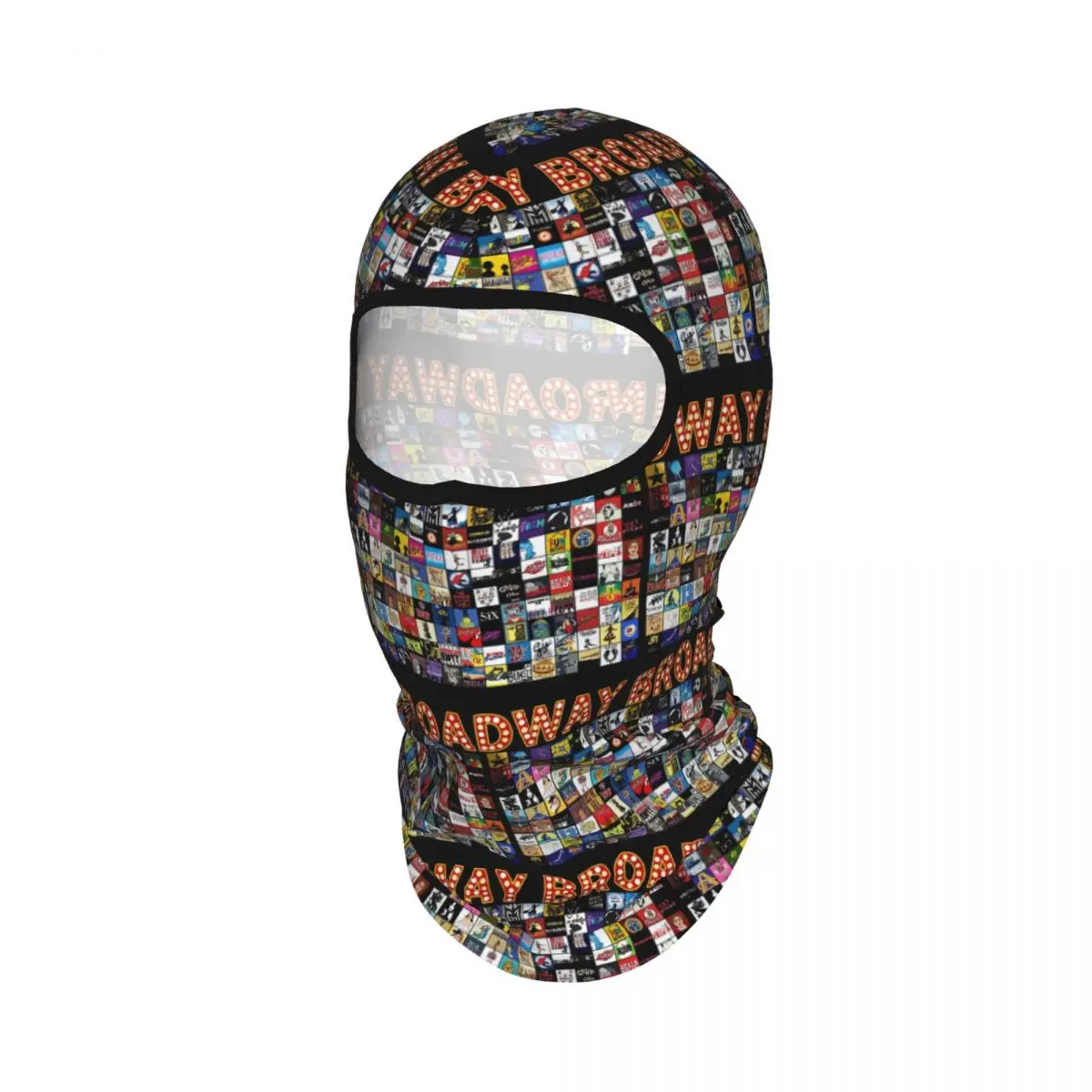 Broadway Musical Theatre Logos - Hand Drawn Breathable Thin Balaclava Full Face Mask Sun Protection Neck Gaiter For Fishing