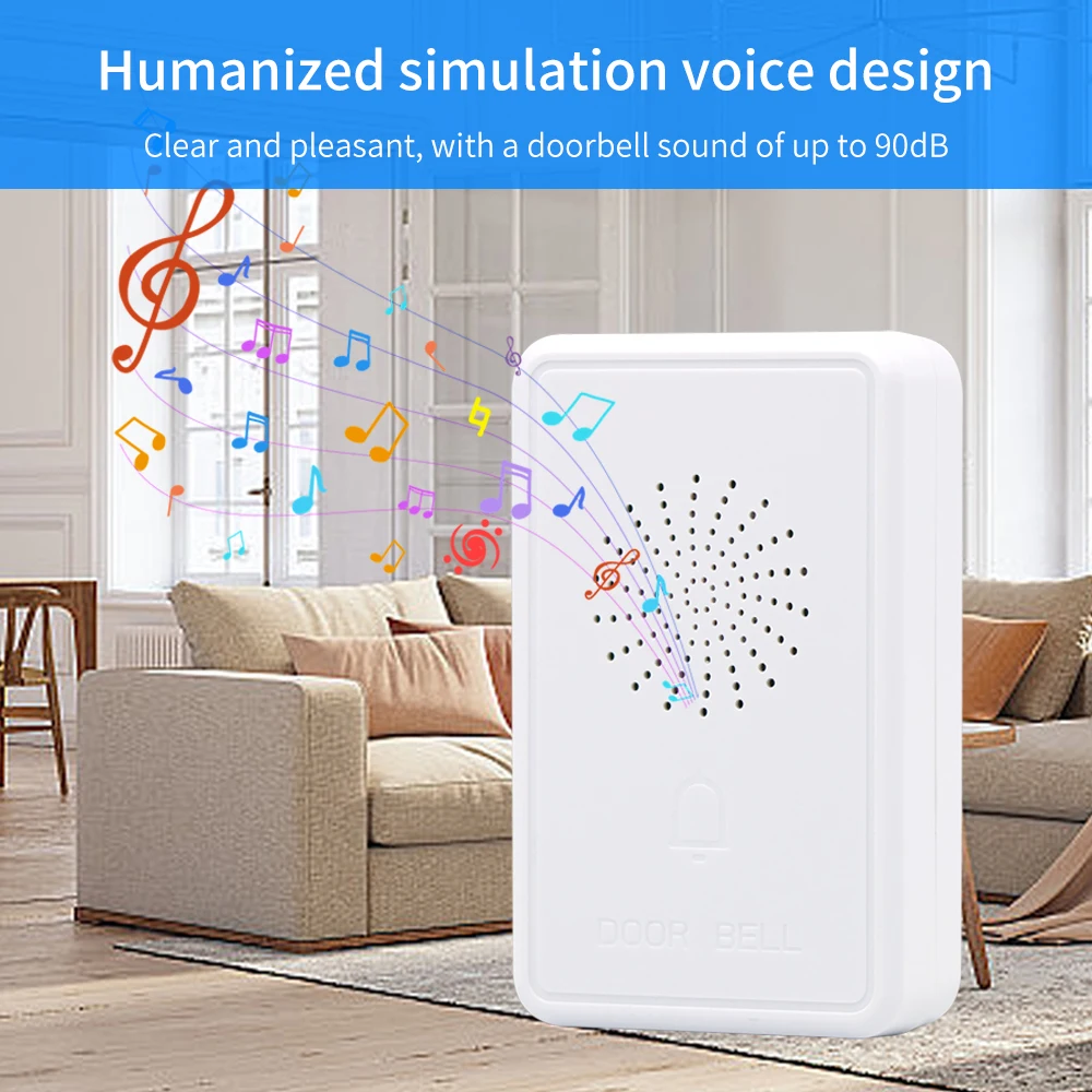 

Doorbell Ringer Electronic Wire Wired Door Bell Ding-Dong Dry or Connect to 12V Two Types Indoor Chime for Access Control System