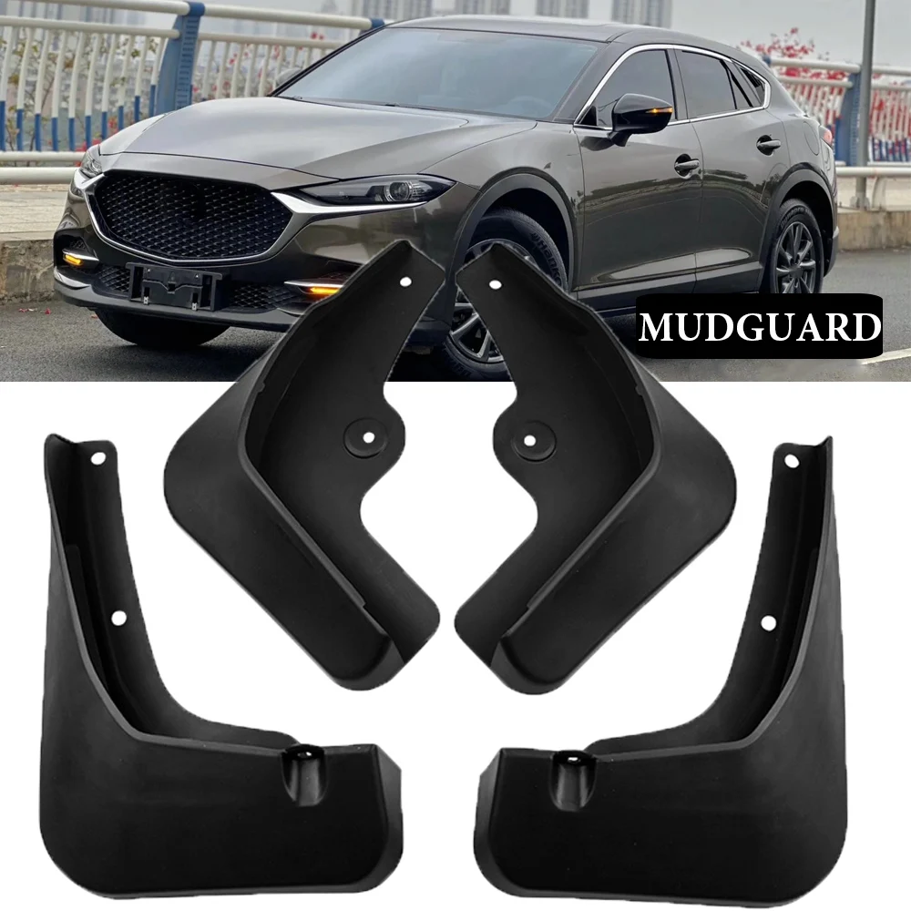 

For Mazda CX-4 2020 2021 2023 4PC Car Fender Mud Flap Mudflaps Mudguards Splash Guards Flaps Accessories Stickers Auto