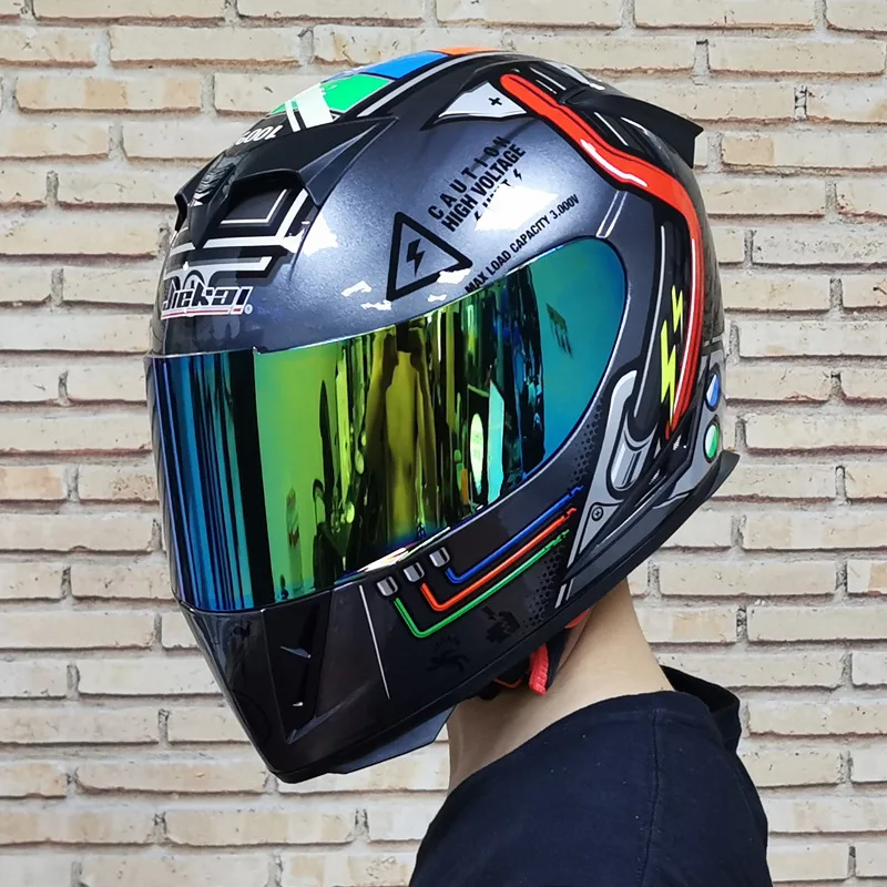 

JEIKAI 310 Motorcycle Helmet Fashion Double Lens Full Face Helmet Moto Racing Riding Helmet Cascos Para Moto Casco De Moto