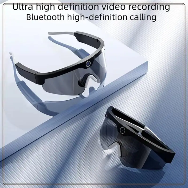 Надежные солнцезащитные очки с интеллектуальной мини-камерой HD, ветрозащитные солнцезащитные очки, полуоткрытые Bluetooth-динамики, спорт на открытом воздухе и вызов, HD I