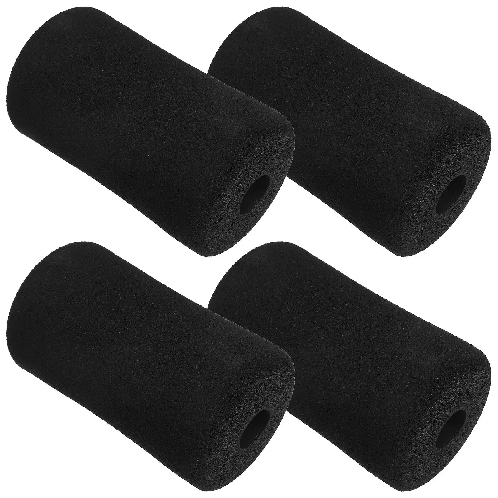 4pcs Training Sleeve Rolling Foot Foam Pads Foam Roller Replacement Gym Exercise Pad For Leg Extension Weight Bench Gym Machines