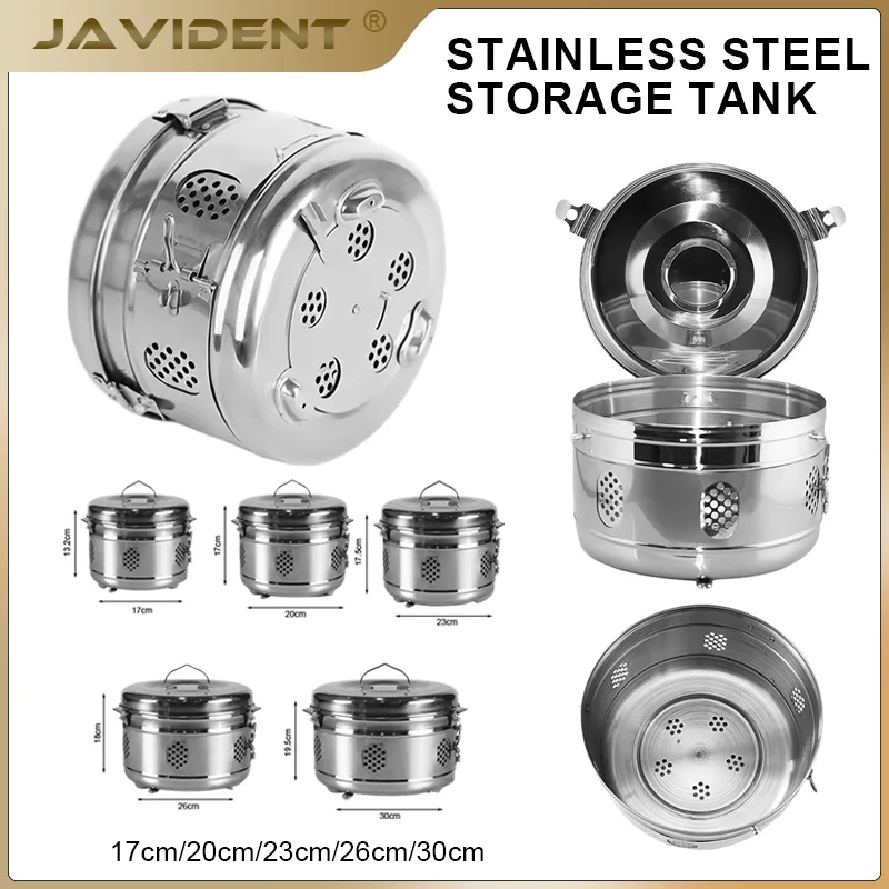 Stainless steel storage tank Cotton storage tank Dressing gauze disinfection instrument box Autoclave Sterilizing storage tank