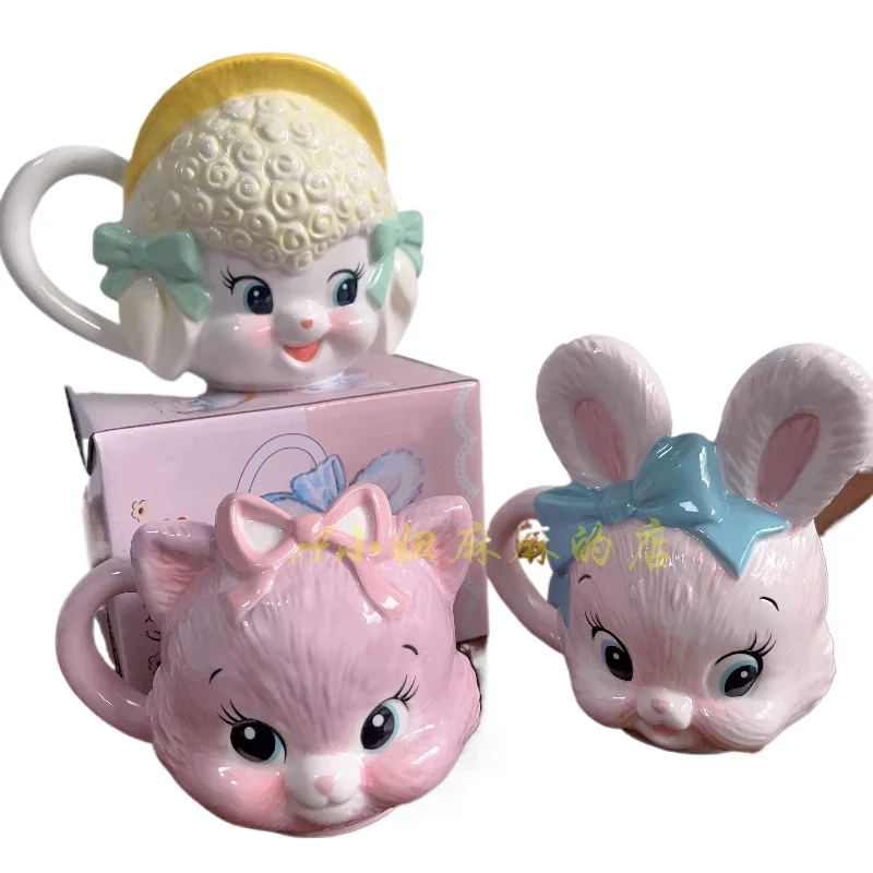 niche-swimmer-cute-lamb-bear-cat-rabbit-ceramic-mug-toothbrush-holder